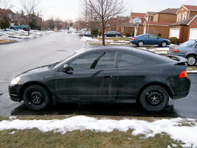 [My 2003 Acura RSX in winter mode.]