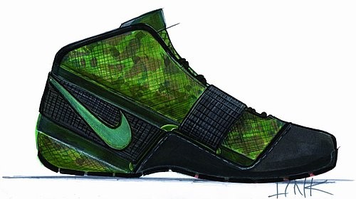 Nike Zoom LeBron Soldier sketches