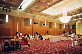 Foreign Minister reporting to HRH, Tipitaka Presentation Ceremony in Bangkok 2007 