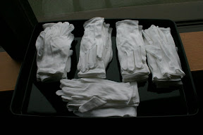 40 pairs of gloves for 40 Tipitaka Patrons, the celebration of Tipitaka in Roaman script in Japan, 2007. 