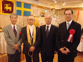 Dhamma Society with scholars from Japan and Sri Lanka, Osaka, 2007.
