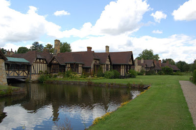 Village behind castle