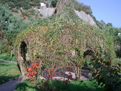 Eden project woven shelter