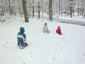 Kids in the snow