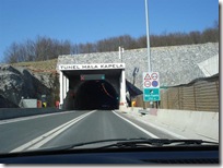Entering Tunnel Mala Kapela