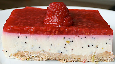 Gâteau citron vert framboise