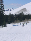 Ski trek to a yurt near Sun Valley, ID. 
