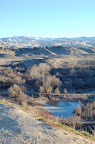 View from Camel's Back, Boise ID in winter. 