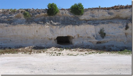 Rock quarry on Robben Island