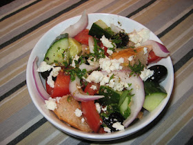Greek Panzanella Salad Greek Panzanella Salad