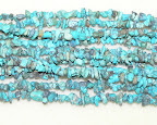 Turquoise chips, blue, approximately 4-8