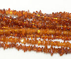Bead, amber (heated), 5-8mm chip, B/C gr