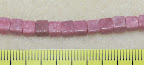 Bead, rhodonite (Natural), cube, 4 X 4mm