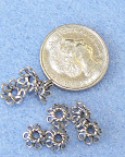 Sterling Silver Bead Cap - Wired 7mm