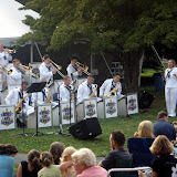 The Navy Show Band performing at the Newport Art Museum