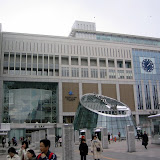 Sapporo Station - It's a 30 minute train ride from New Chitose airport to Sapporo Station. Except for covered train platforms, you can get from the airport to Sapporo without venturing outside (nice when traveling with kids in freezing temperatures).