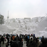 The Antarctic - I thought this was the best snow sculpture. It features "...the Japanese Antarctic expedition ship Soya on the left and the Sakhalin Huskies Taro and Jiro in the center along with a whale, penguins and seals." http://www.snowfes.com/engli The Antarctic - I thought this was the best snow sculpture. It features "...the Japanese Antarctic expedition ship Soya on the left and the Sakhalin Huskies Taro and Jiro in the center along with a whale, penguins and seals." http://www.snowfes.com/engli
