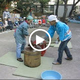 Video - Mochi pounding at Kai's school