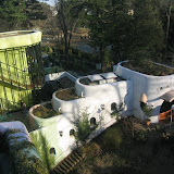 View from the roof of the Ghibli Museum. The museum's architecture matches the style of the buildings often seen in Miyazaki's films. View from the roof of the Ghibli Museum. The museum's architecture matches the style of the buildings often seen in Miyazaki's films.