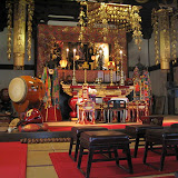 Inside the Renkei Temple, in the town of Kawagoe
