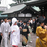 Hikawa shrine is dedicated to the god of marriage, and we happened to be there during a wedding ceremony