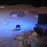 A cool little moon base diorama at the Tanegashima Space Center.