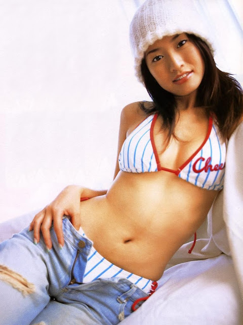 Chisato Morishita, Beautiful Asian Girl in Sexy Gown Fashion