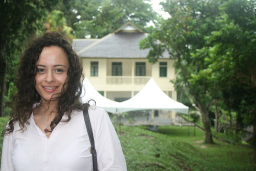 Becky at Agnes Keith's House