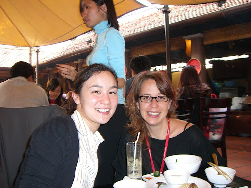 Nat and Annett at Quan An Ngon