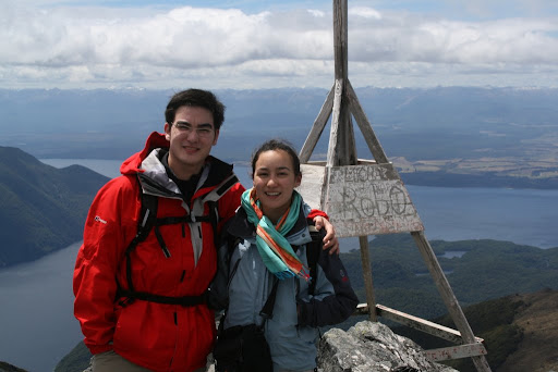 Jon and Nat at the top of Mt Luxmore (Keppler Track)