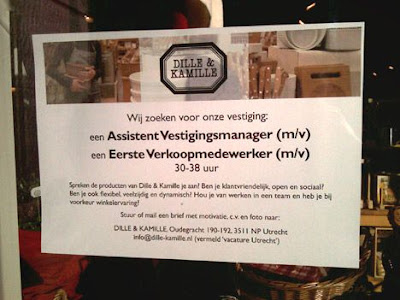 Wervingsposter Dille & Kamille