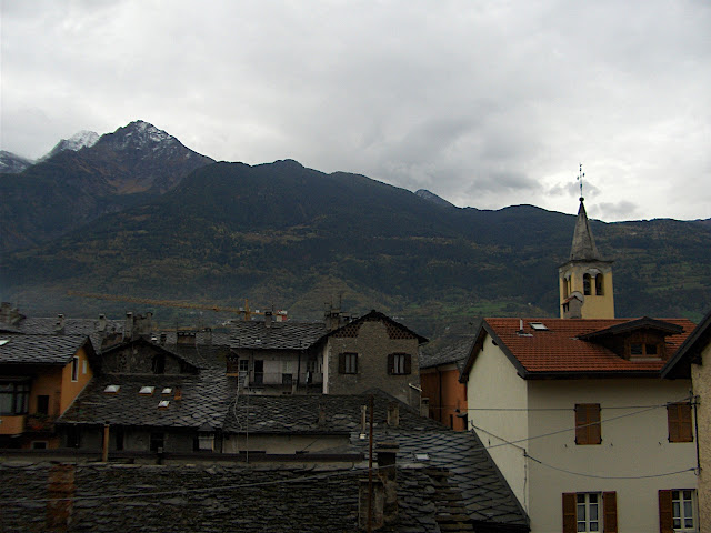 Panorama dalla finestra dell'Hotel Bus - Aosta
