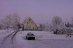 Slavný ve fialovém večerním světle.