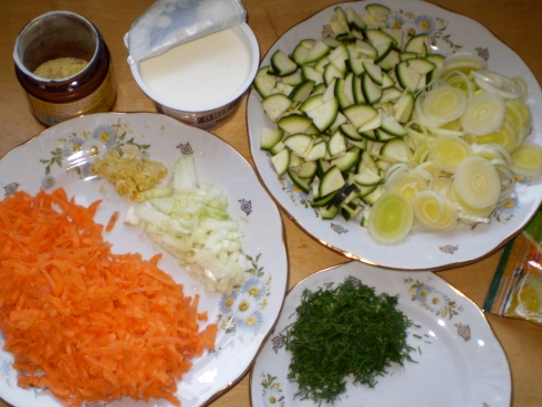 Pjaustyti ingredientai