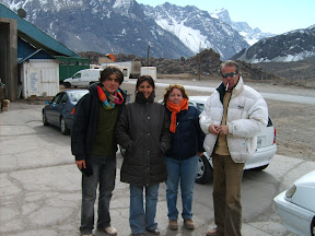Amigos en Cordillera de Los Andes
