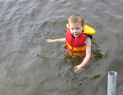 BigE in his life jacket