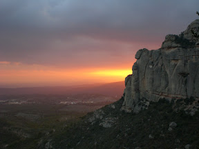Posta de sol a Montserrat