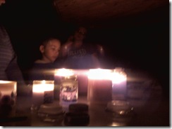Earth hour Lighting a Candle