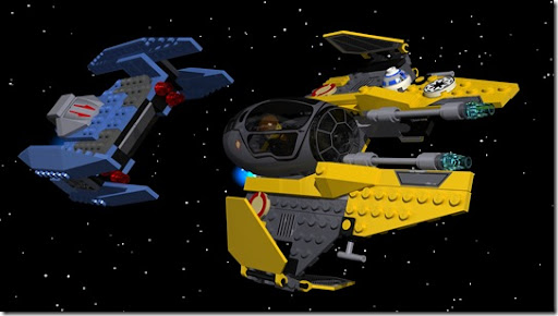 Lego - Droid Fighter vs Jedi Starfighter