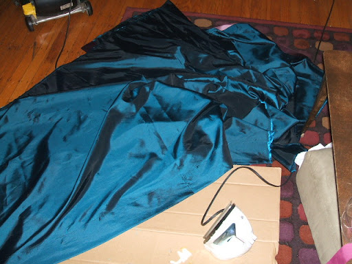 blue fabric