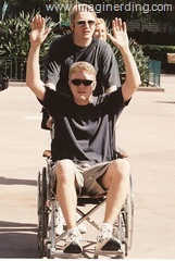 Disney Geeks goofing in Wheelchair
