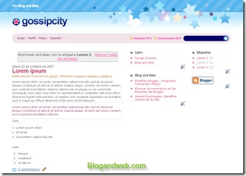 gossipcity,模版下載,blogger範本下載,blogger範本教學