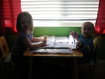 Lindsay and Logan coloring.
