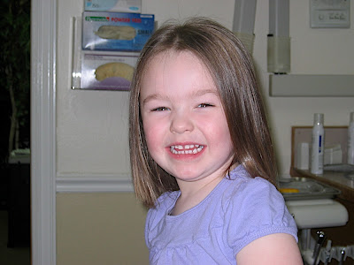 Lindsay with clean teeth