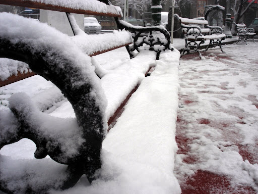 San Luis bajo la nieve
