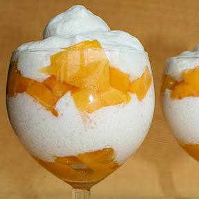 Verrines mangue chantilly au yaourt de soja