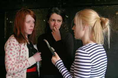 Fiona Sheils, Sorcha Kenny and Nicole Elizabeth as Terry, Patricia and Marjorie in Extremities