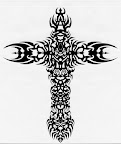 salib tribal tattoo design