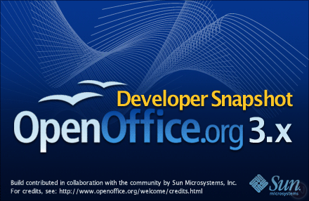 OpenOffice.org 3.0 splash screen