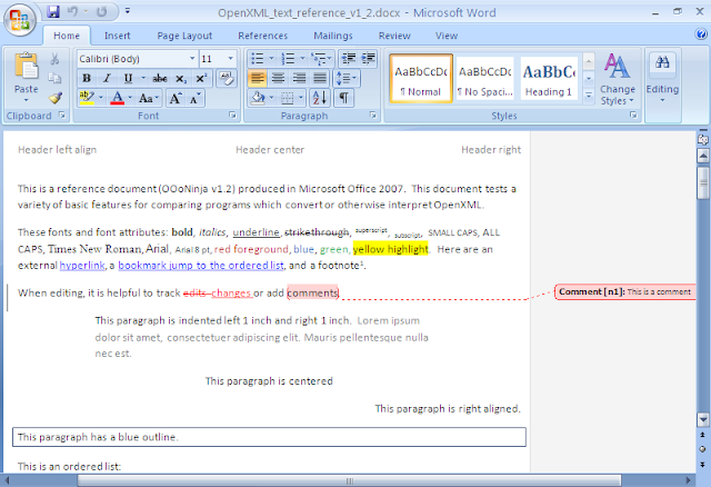 The reference document displayed in Microsoft Office Word 2007